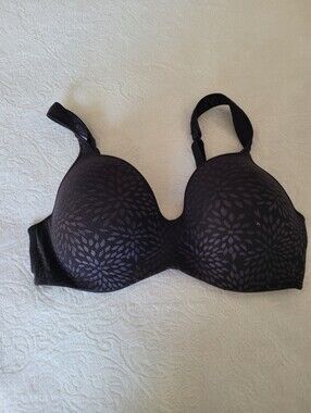 Playtex 38d Love My Curves Amazing Shape Underwire Bra 4823 Black EUC